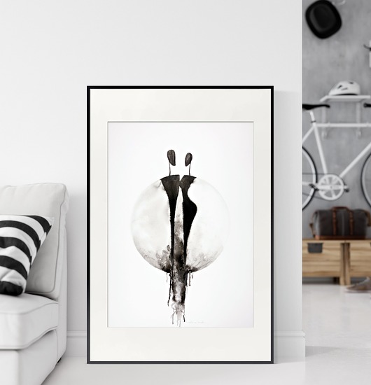 grafika 50X70 cm wykonana ręcznie, plakat Krystyna Siwek Art