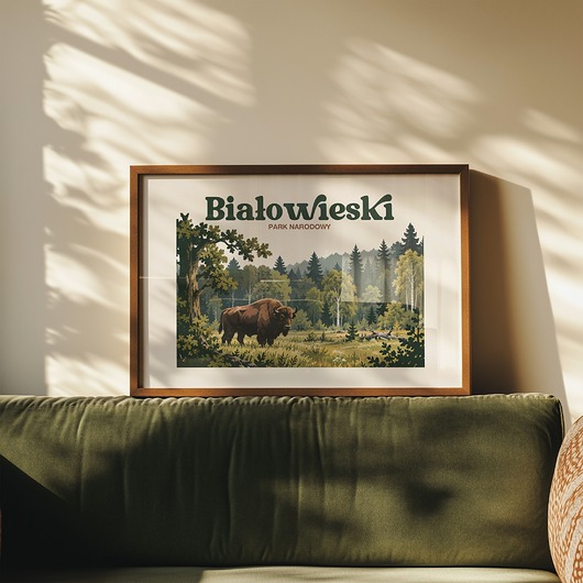 plakaty Plakat Białowieski Park Narodowy - Druk Pigmentowy
