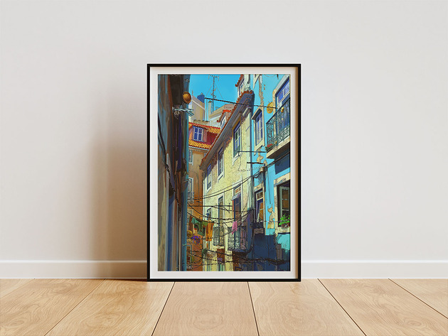 plakaty Plakat - Ulice Lizbony