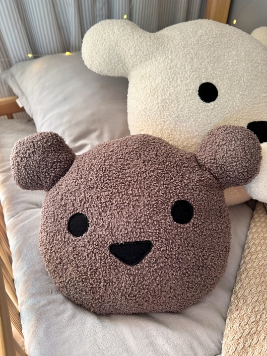 poduszki do pokoju dziecka Poduszka Miś mała brąz