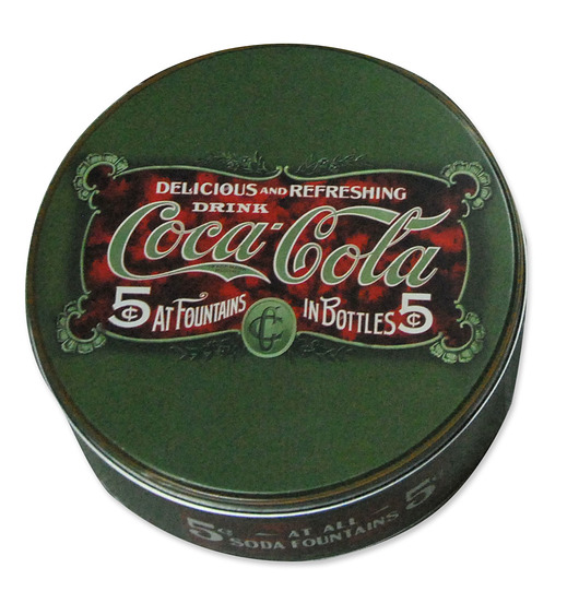 Puszka okrągła Coca-Cola ciemna zieleń MIA home