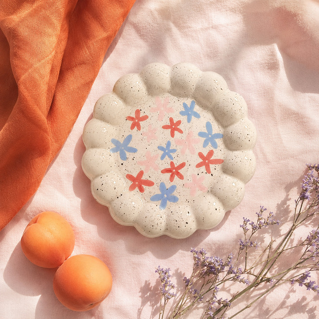 przechowywanie - różne Ceramiczna podkładka w kwiaty