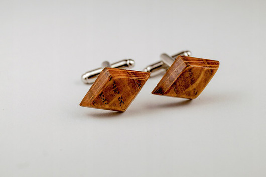 Spinki Dębowe + Pudełko  Mukana Woodwork