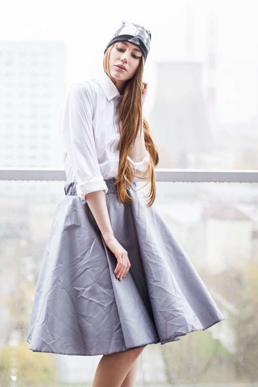 Gray3CircleSkirt - NavyCity  Si Haute Fashion
