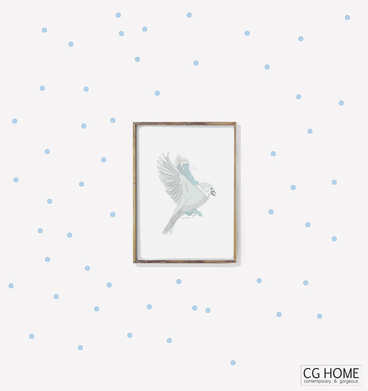 confetti małe KROPKI naklejki groszki Cghome