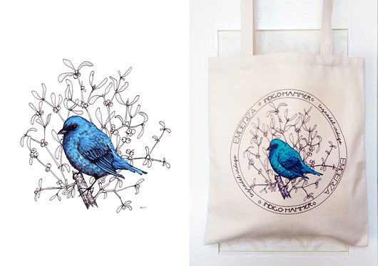 trznadel indigo- torba BOSKE