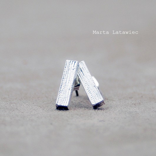 Kolczyki >Simple< srebrne Marta Latawiec