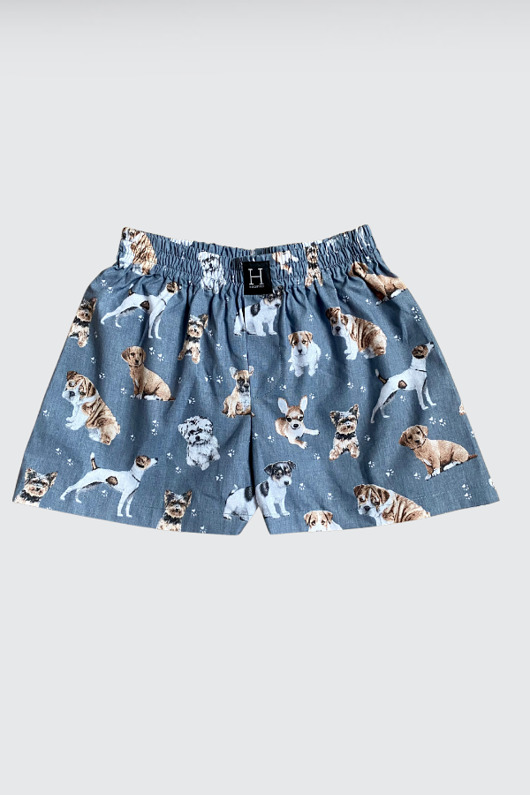 spodnie męskie Spodenki unisex do spania bokserki PIESKI