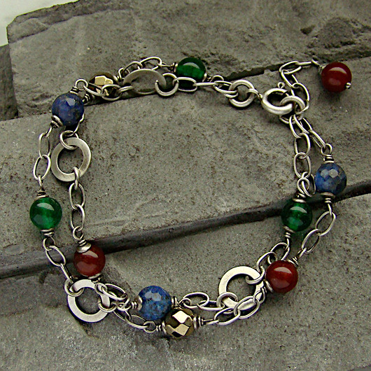 bransoletki z kamieni naturalnych Wood  - bransoletka