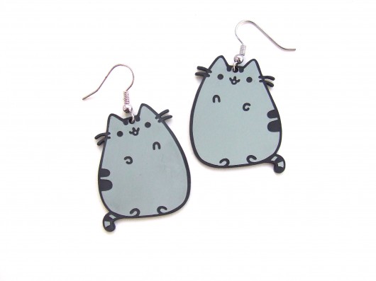 Kolczyki hello pusheen Kraina czaru