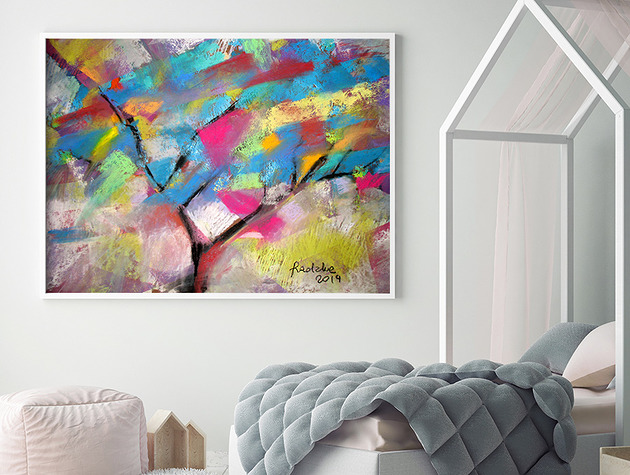 Drzewo 7 - plakat 70x50 cm Katarzyna Radzka