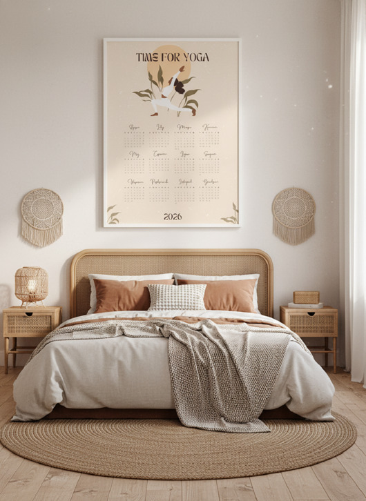 plakaty Plakat Kalendarz 2026 'Time for Yoga'