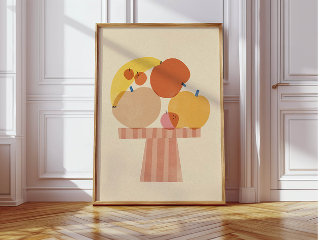 plakaty Plakat  Patera z owocami