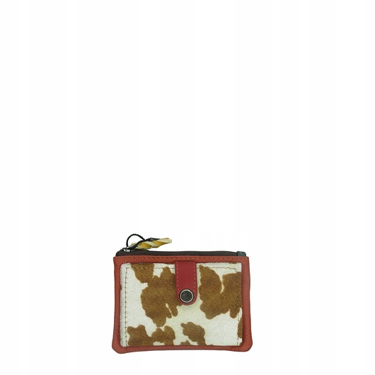 portfele damskie Portfel portfelik mały skórzany miejsce na bilon karty eko OLIVKA