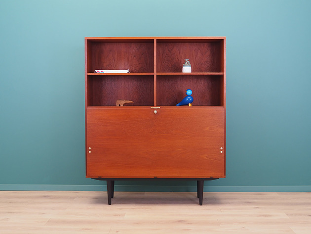 regały i półki Biblioteczka tekowa, duński design, lata 70, produkcja: Dania