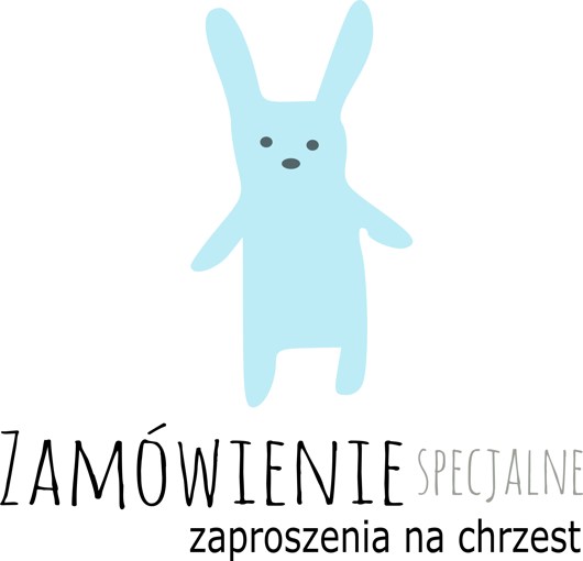 Zaproszenia na chrzest - królik AnZone