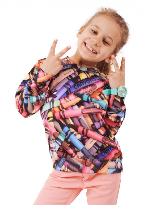 EVC DSGN / bluza Crayon KIDZ SWTR EVC DSGN