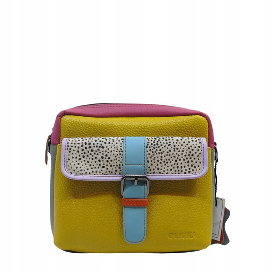 torby na ramię Torebka listonoszka unikatowa skórzana skóra naturalna pojemna OLIVKA