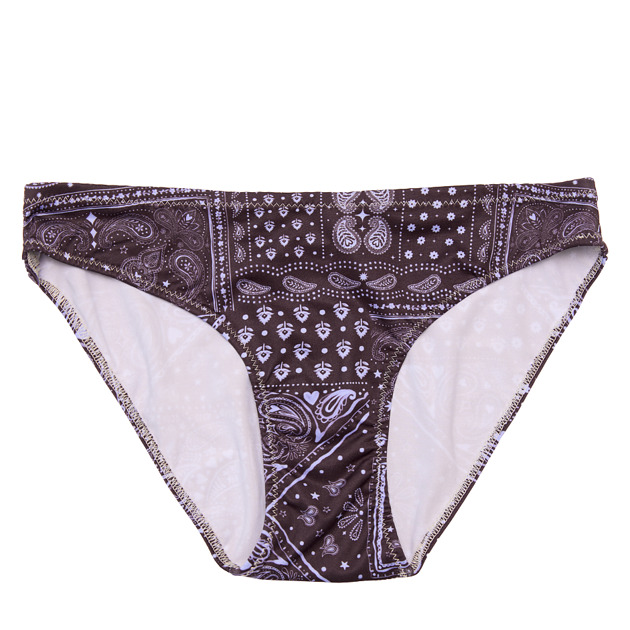 majtki damskie Figi klasyczne  paisley  cherry brown