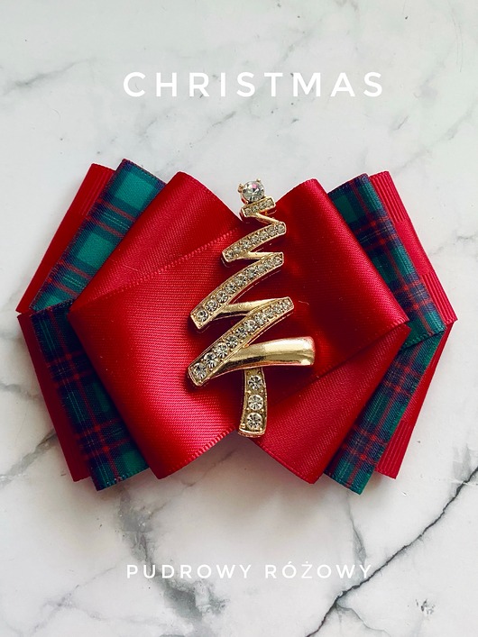 broszki Brosza z Modową Choinką   Mikołajki Święta