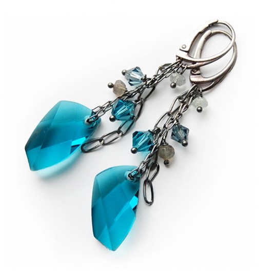 Labradoryt, Akwamaryn, Avant-Garde i Bicone MAREMI Jewelry