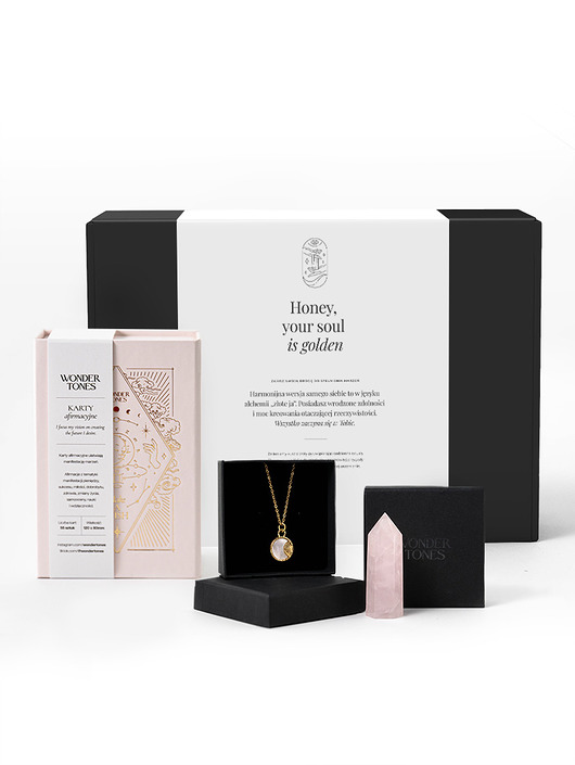 kalendarze i plannery Zestaw: Karty Afirmacyjne + Naszyjnik + Minerał