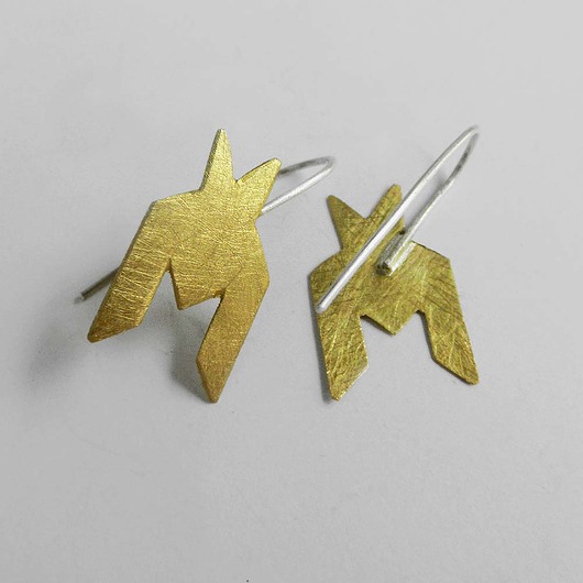 kolczyki pozłacane Kolczyki srebrne PEPITKA