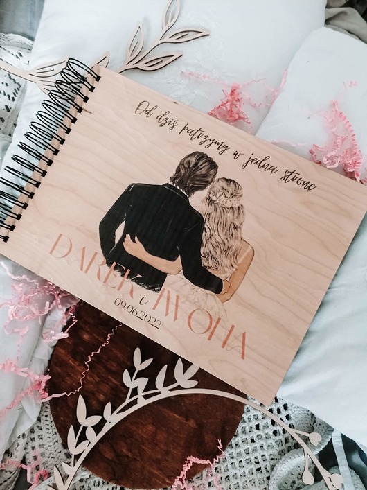 księgi gości i albumy ślubne Personalizowany prezent album podziękowania dla rodziców księga gości