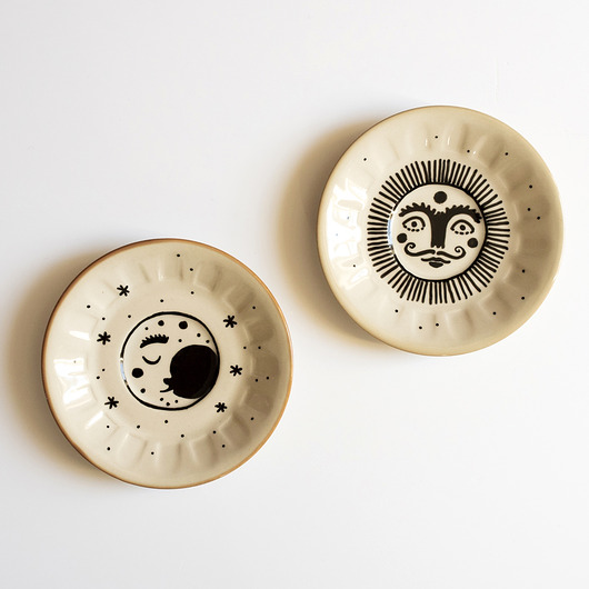 Ozdoby na ścianę Talerz na ścianę - Dzień i noc