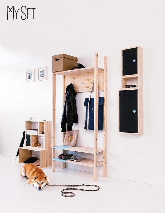 REGAŁ O WYS. 180CM Z 4 PÓŁKAMI  (MySet) SiestaHome