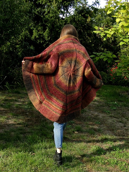 złoto jesieni w kole agat handmade