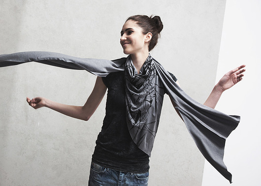 Wielofunkcyjna Chusta Bluzka ORIGAMI Melange CADOaccessories