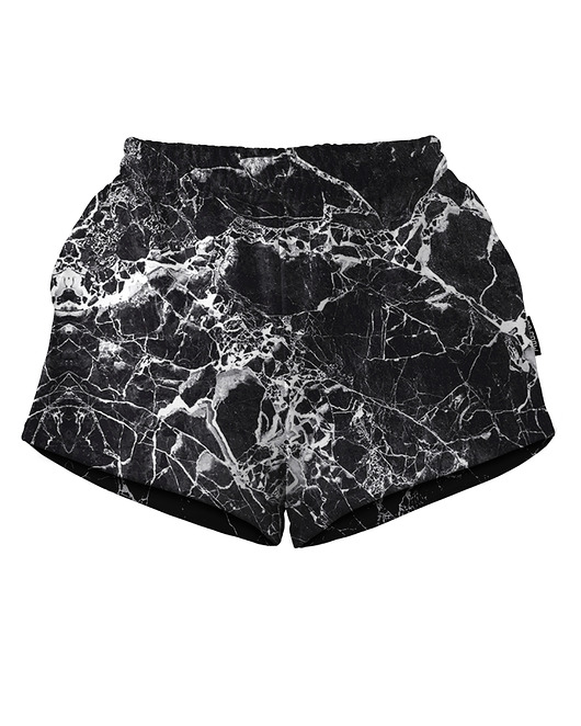szorty damskie Shorty Spodenki Damskie DR.CROW Marble Black