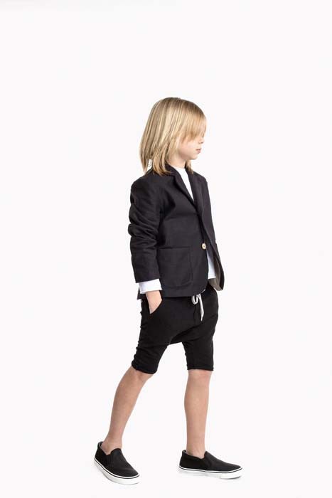 EASY SHORTS - black Kółko Krzyżyk