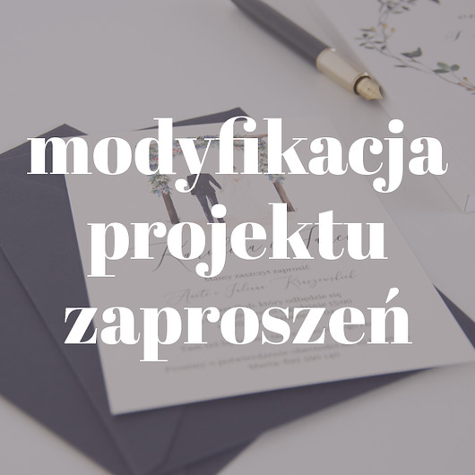 Modyfikacja projektu zaproszeń Paperwords