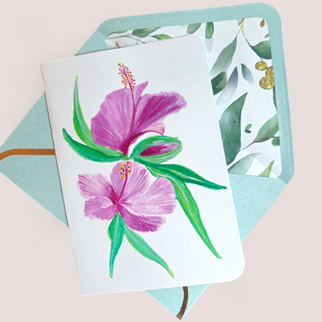 akcesoria różne Kartka ręcznie malowana na każdą okazję