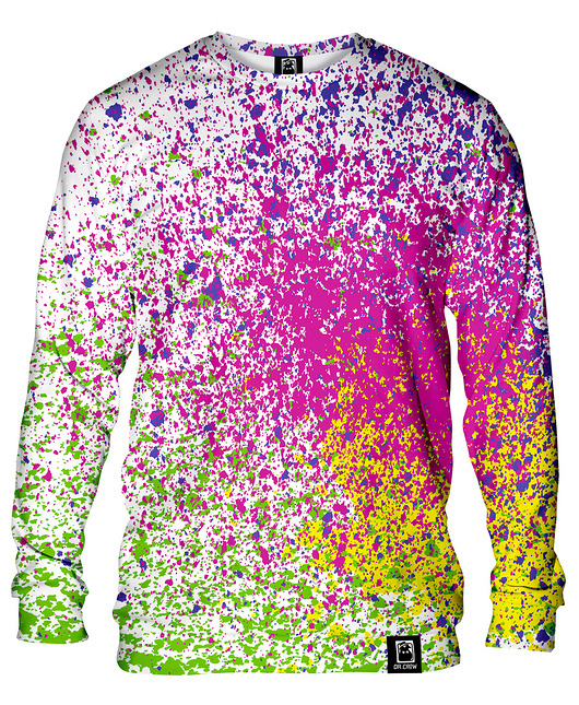 bluzy męskie Bluza Bez Kaptura Męska DR.CROW Splatter