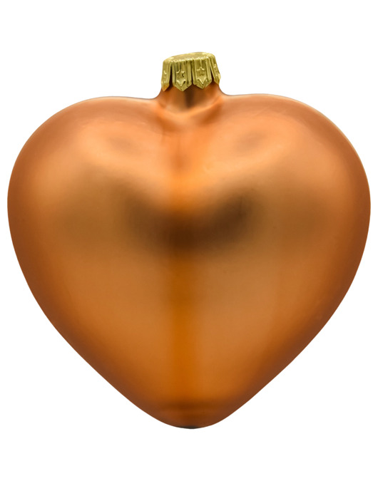 ozdoby choinkowe Bombka choinkowa: Serce matowe: miedziane