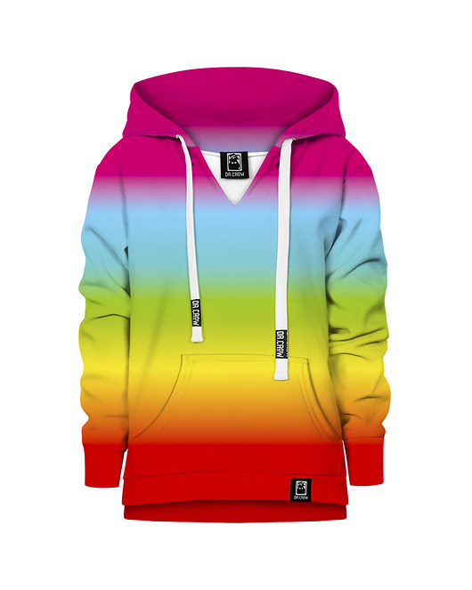 bluzy dla chłopców Bluza Chłopiec DR.CROW Ombre Rainbow