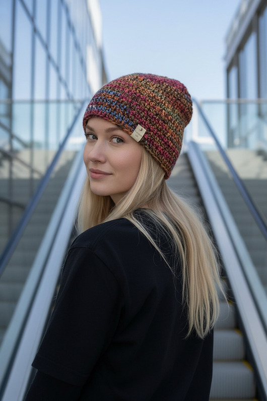 czapki damskie Czapka smerfetka