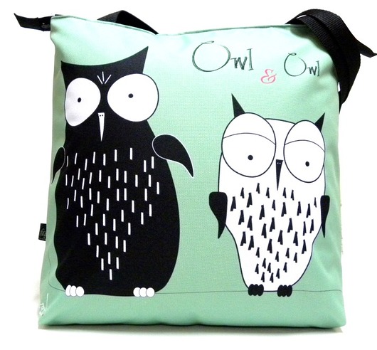 Duża torba na zamek z autorskim motywem:) Gaul Designs