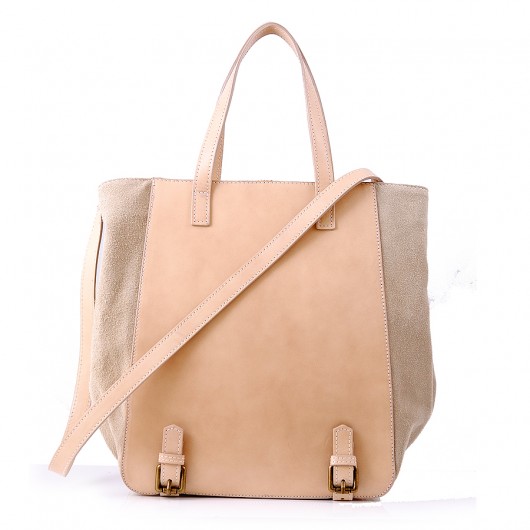 SUMMER SALE ! Torebka damska,skóra RMI02 Kremowa Vera Bags