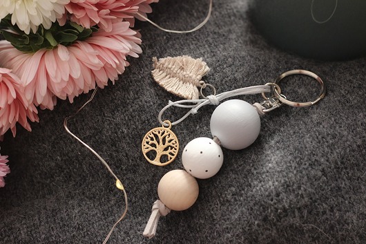 Brelok do boho dots Little Wood Bunny