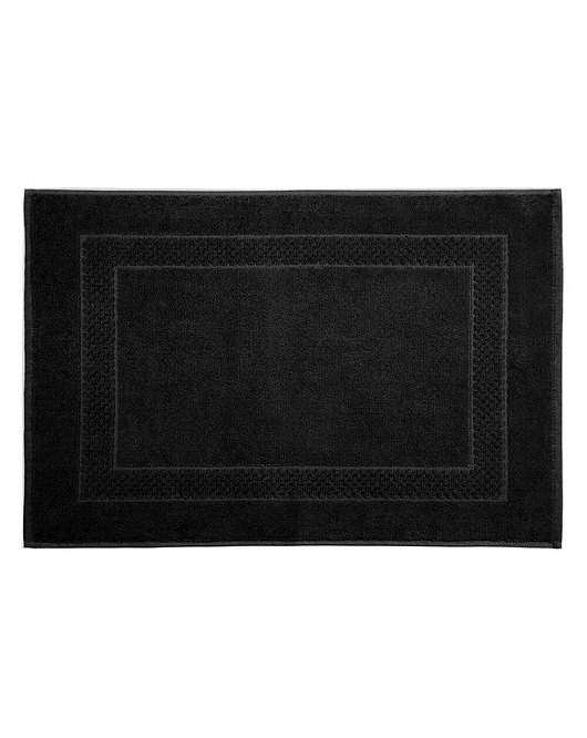 dywany Dywanik Bawełniany Dywanik Łazienkowy Frotte Czarny 50x70 cm