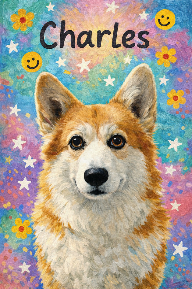 grafiki i ilustracje Cyfrowy portet psa- realizacja 24h