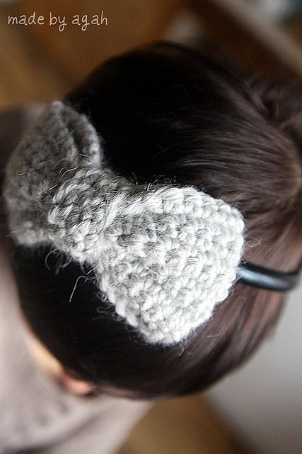 Opaska Grey Bow made by agah