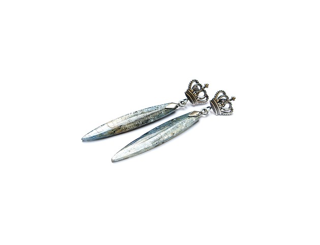 kolczyki srebrne Kolczyki srebrne Royal kyanite 