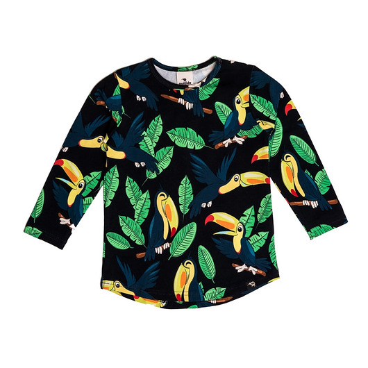 bluzki dla chłopców Longsleeve Czarny Tukan