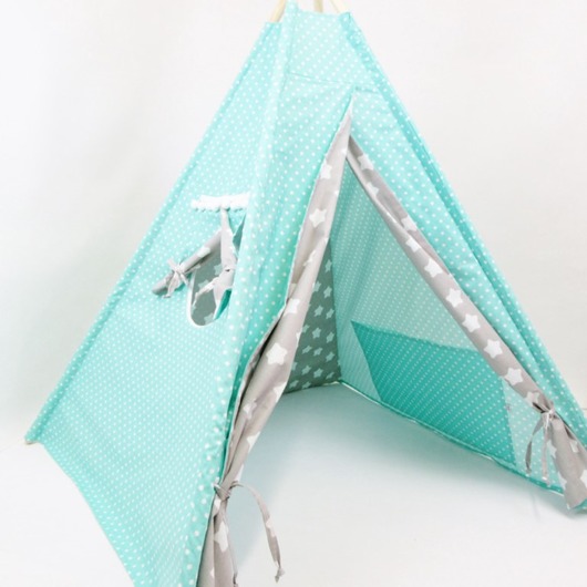 Namiot tipi Miętowo Szary Enitka Sweet Baby Room