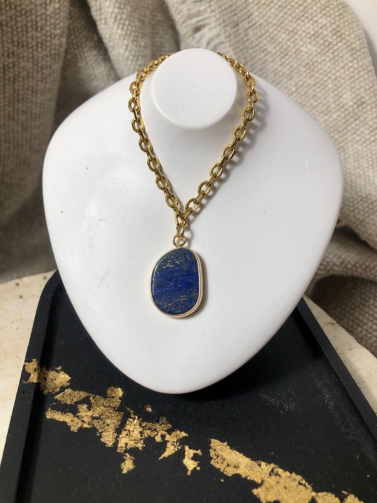 wisiory Naszyjnik wisiorek lapis lazuli